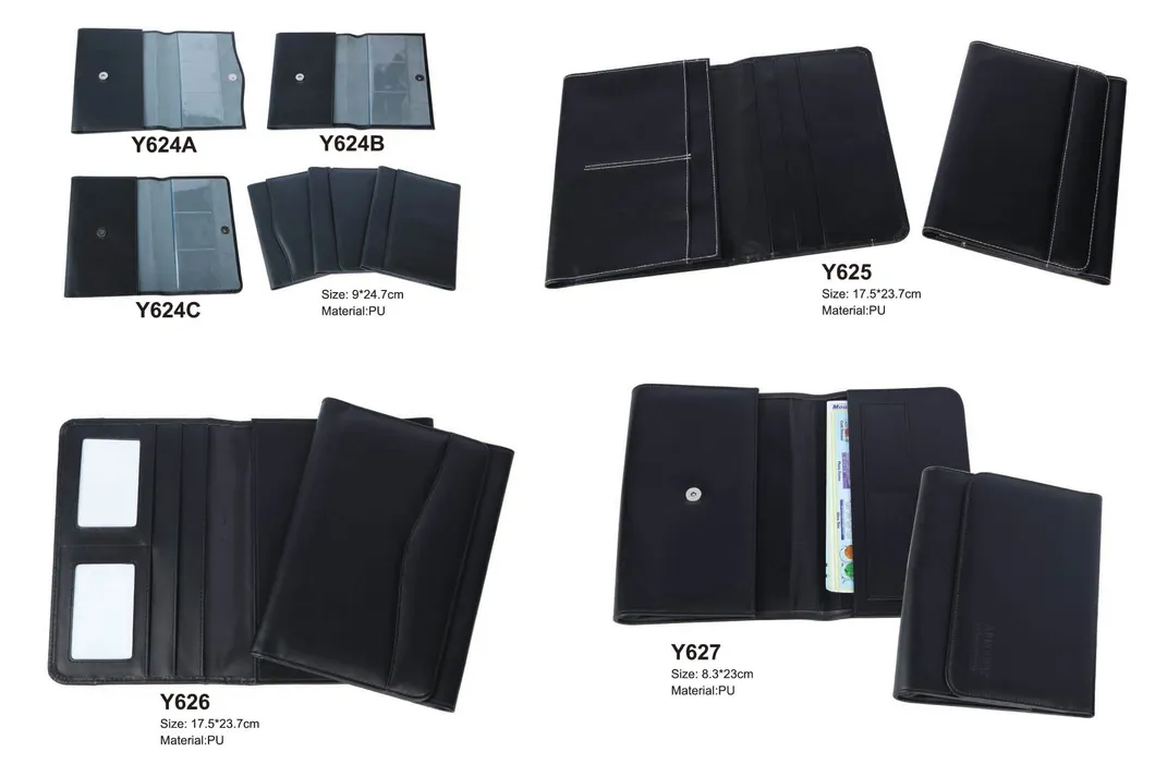 Business PU Leather Notepad Folder for Resumes, Interviews