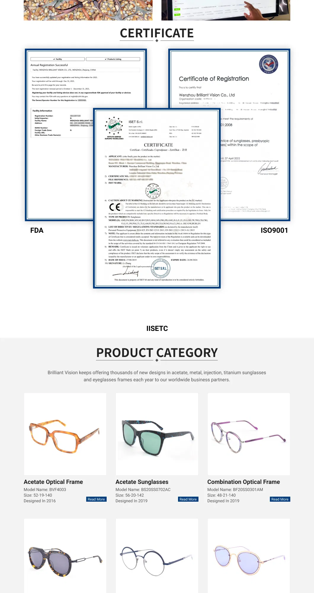BV Light-Colored Sunglasses Unisex UV400 Fashion Sunglasses Business Style Acetate Sunglasses