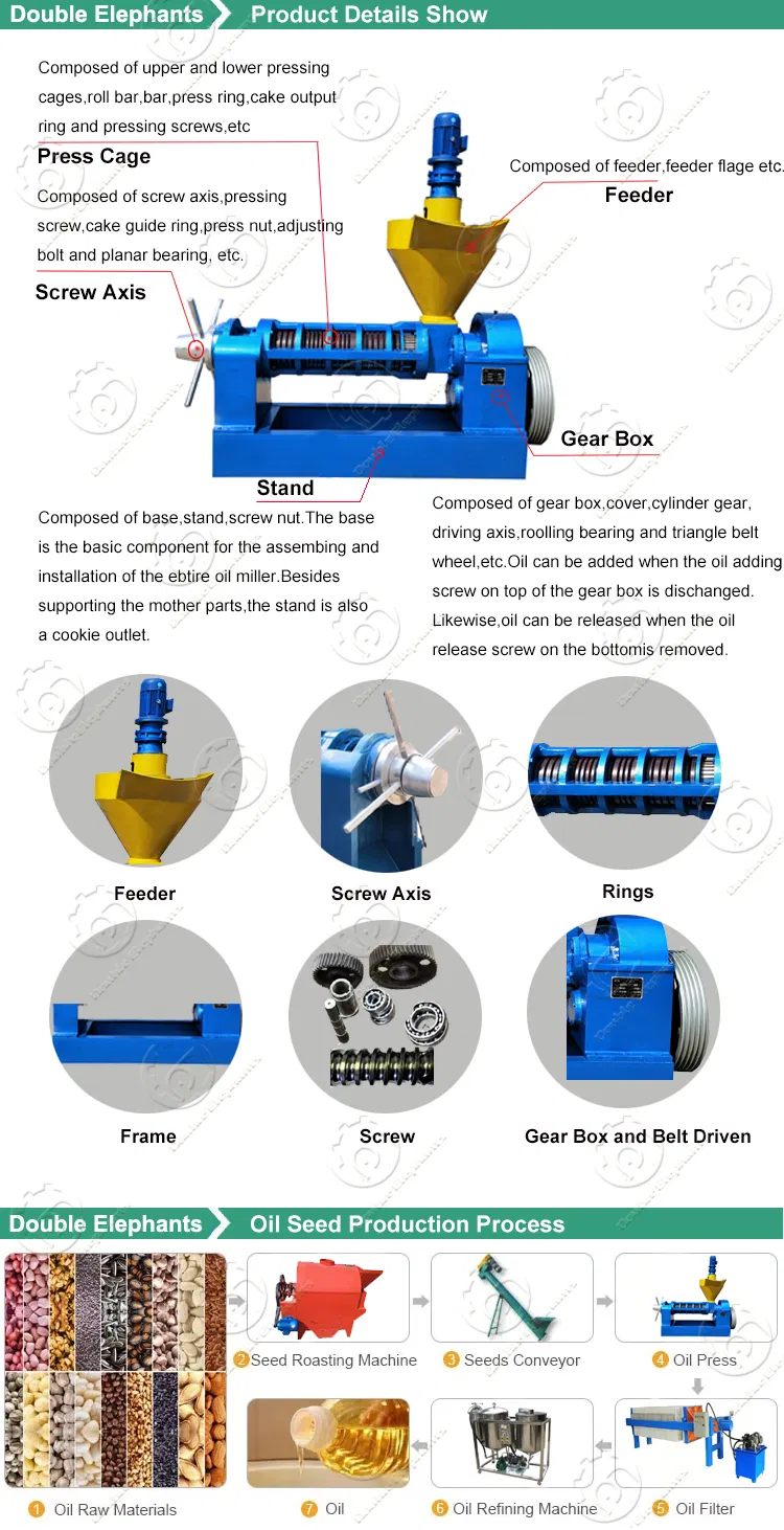 Cacao Coconut Oil Expeller Press Machine Line Price