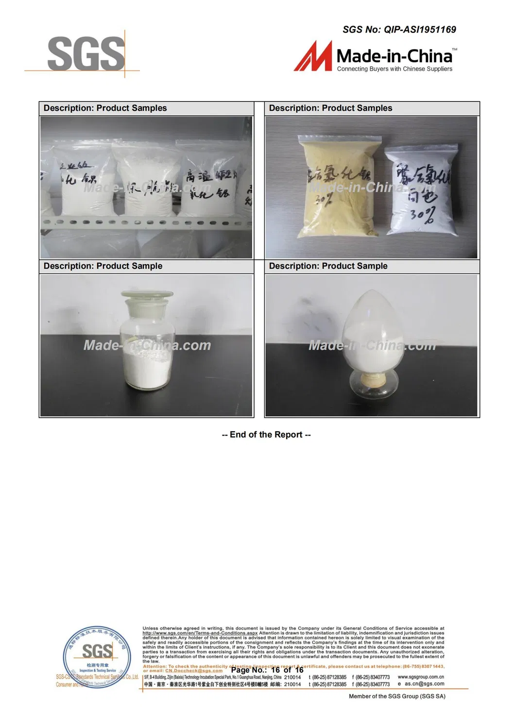 Calcined Alumina CAS No. 1344-28-1 for Refractory Materials