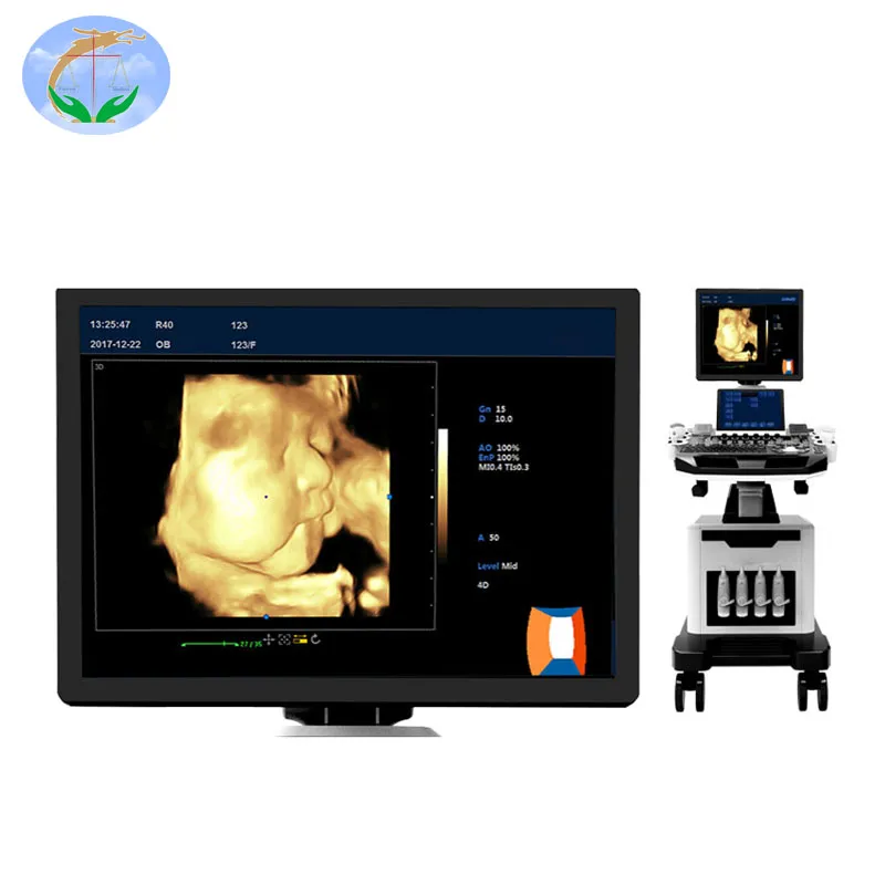 Ce Approved High End Diagnosis Trolley 4D Color Doppler Ultrasound Machine (YJ-U900T)