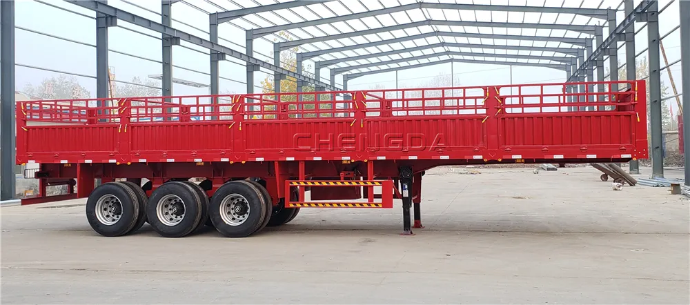 China 12 Wheeler Enclosed Box Cargo Fence Semi Trailer