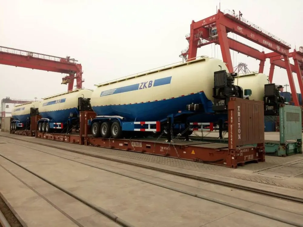 China 3 Axle 35cbm Export Semi Cement Tank Trailer