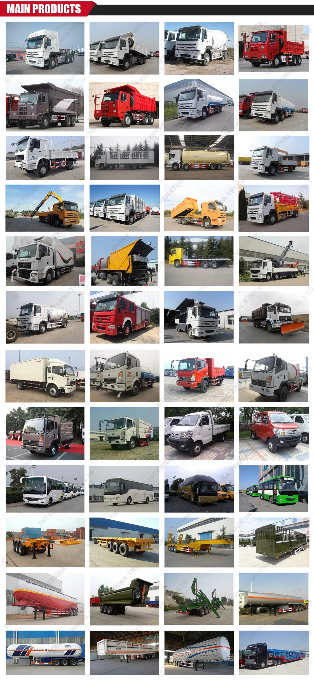 China Sinotruk 250-350HP 12 Wheel Tipper Middle Lifting Type Dump Truck