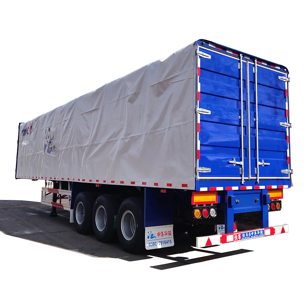Cimc Huajun Stake/Cargo Semi Trailer with Side Curtain