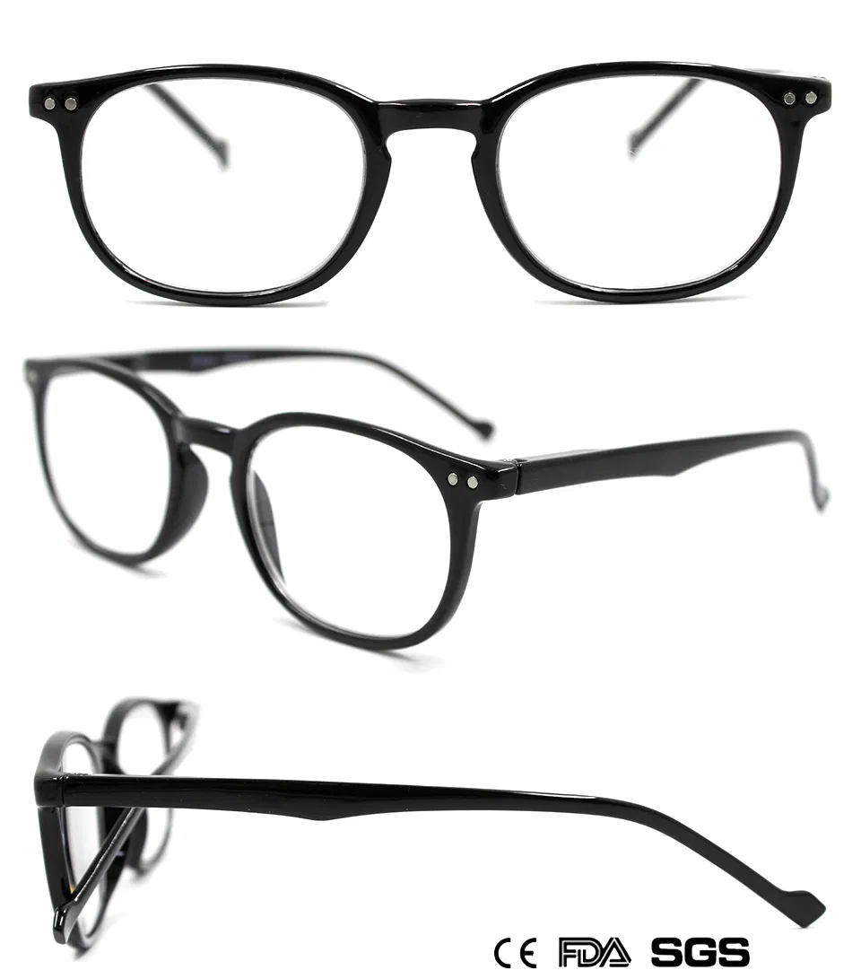 Classic Round Plastic Reading Glasses Frame with Gradient Colour (WRP806044A)