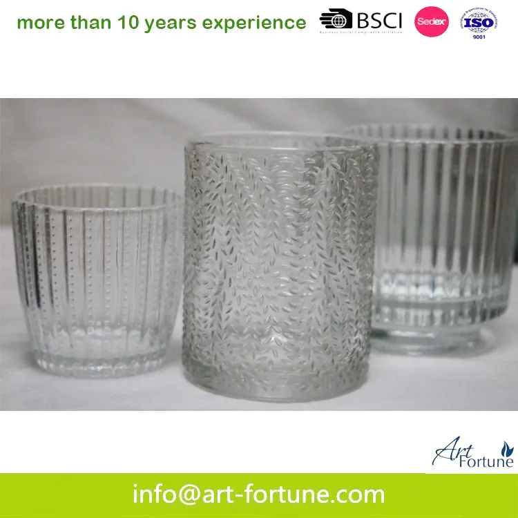 Clear Glass Hurricane Vase for Home Decor