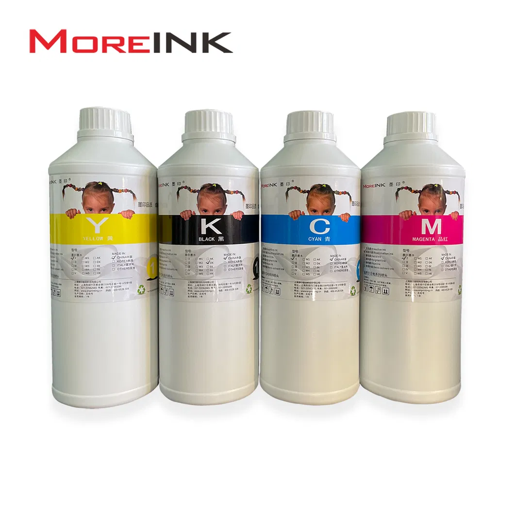 Cmyk Chineses Factory 1000ml Waterbased Sublimation Ink Digital Printing Ink for Large Fromat Digital Sublimation Printer Bulk Ink