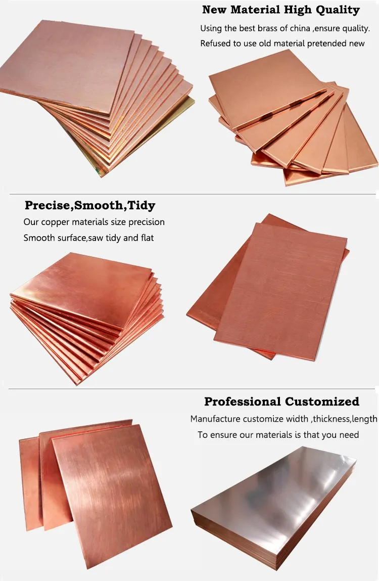 Copper Sheet Copper Sheet Custom-Made Copper Sheet 5mm Thickness Plate