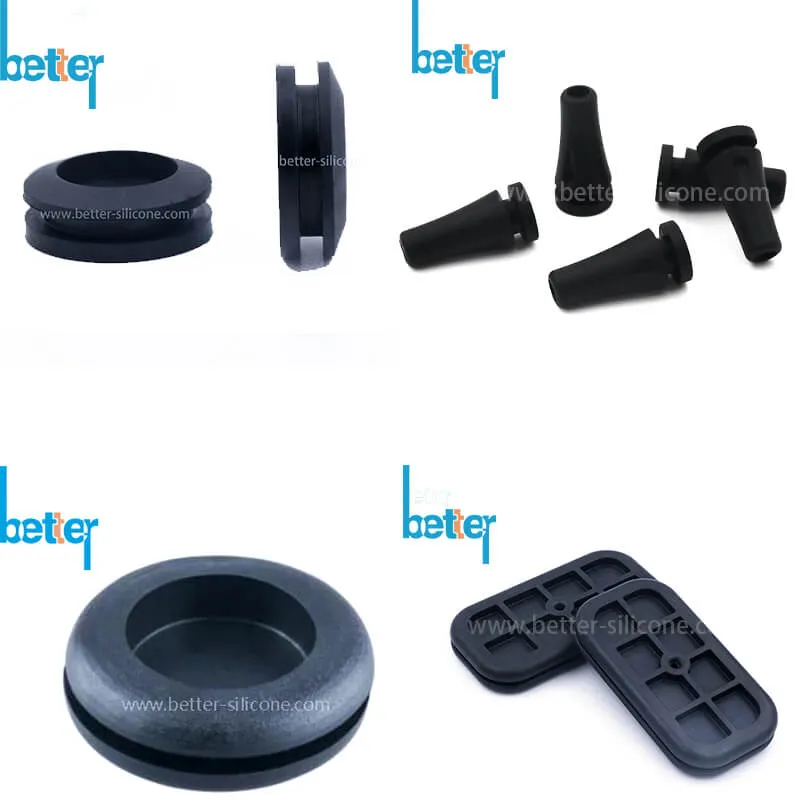 Custom Automotive Auto Fvmq/FKM/EPDM/NBR/Fluorosilicone Cable Plug Firewall Rubber Grommet Seal