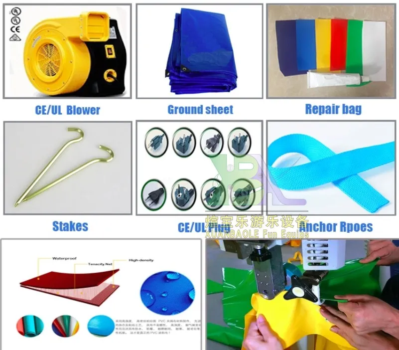 Custom Wild Rapids Inflatable Double Lanes Wet/Dry Water Slide