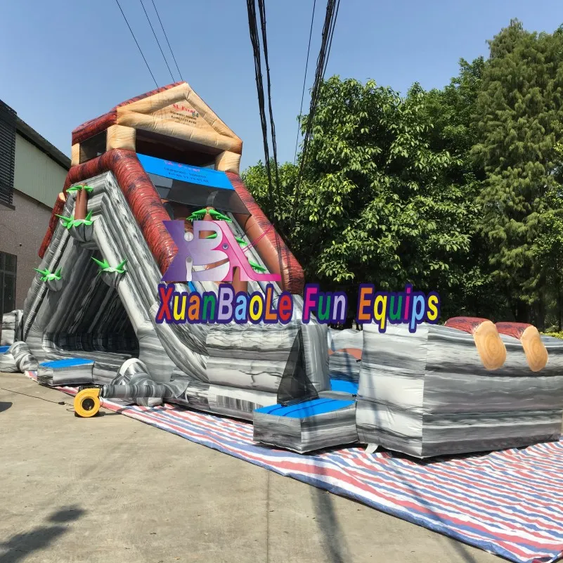 Custom Wild Rapids Inflatable Double Lanes Wet/Dry Water Slide