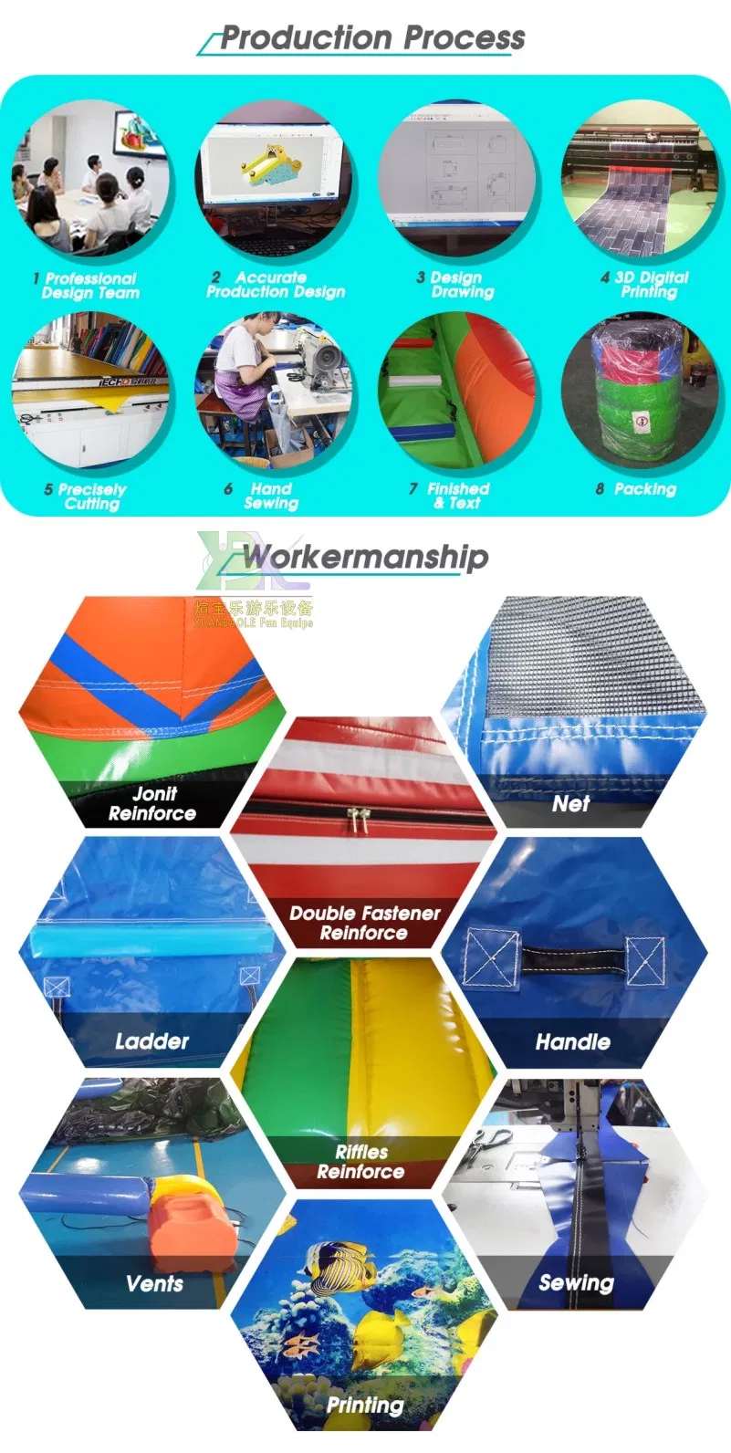 Custom Wild Rapids Inflatable Double Lanes Wet/Dry Water Slide