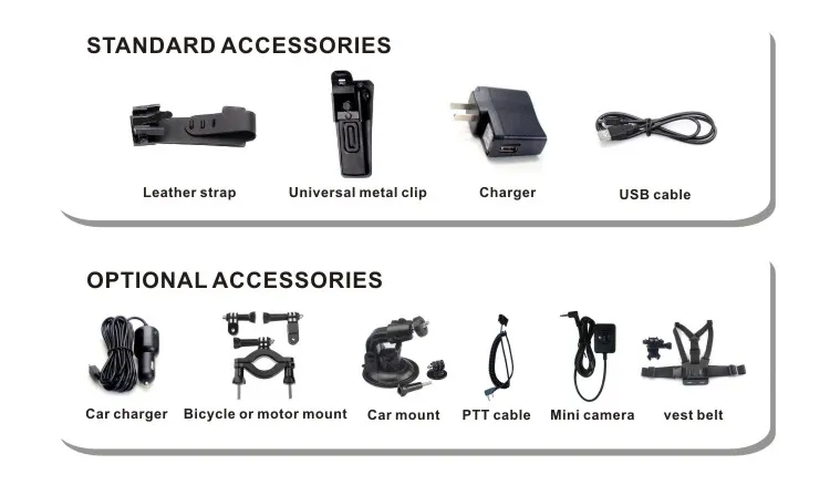 Digital Police Wearable Security Video Camera Support One-Button-Recording