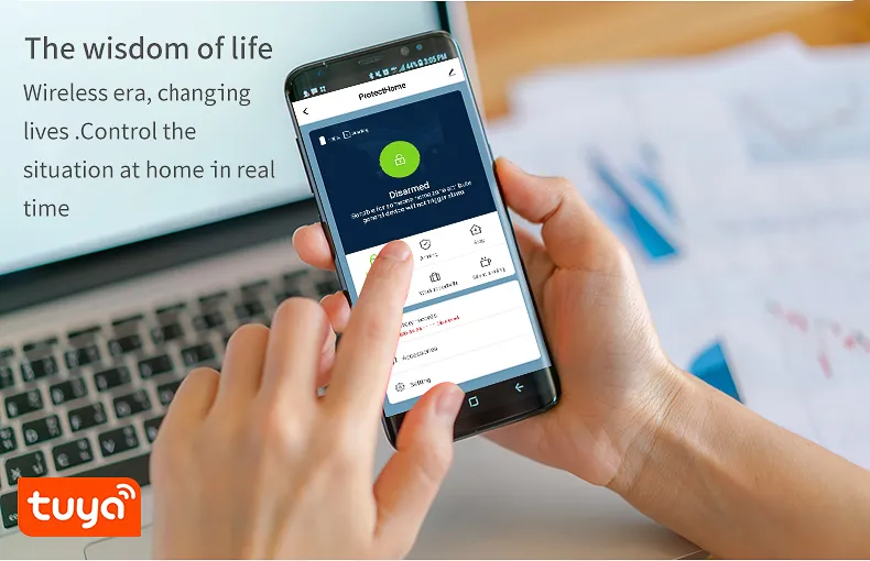 DIY Home Security System Kit with WiFi Alarm Dialer