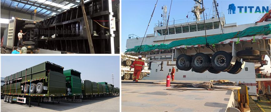 Drop Side Trailer 40t Cargo Semi Trailer with Removable Side Wall for Sale