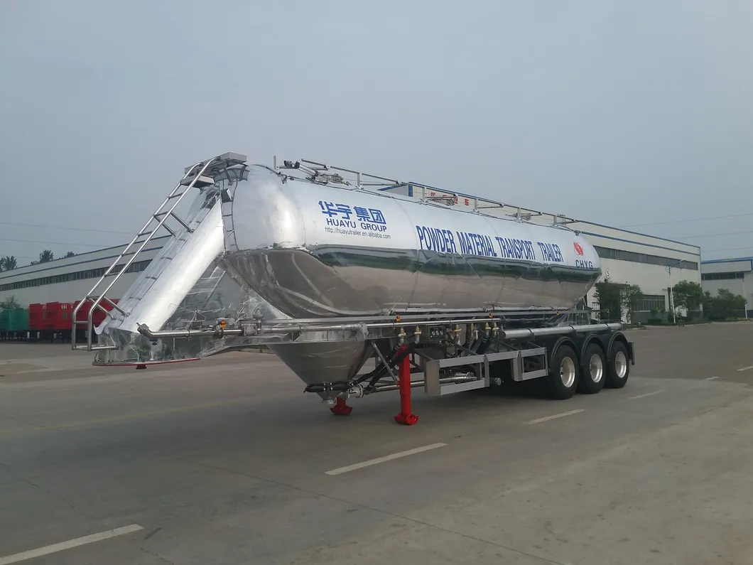 Dry Powder Bulk Cement Material Tanker Semi Trailer