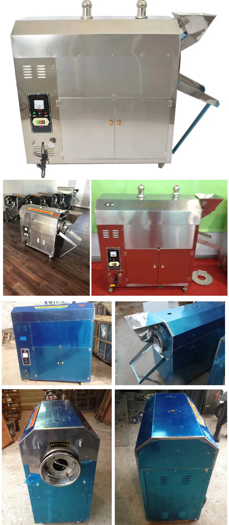 Electric Macadamia Nut Pine Nut Palm Kernel Peanut Roasting Machine Equipment Coffee Pumpkin Seed Peanut Dry Roaster
