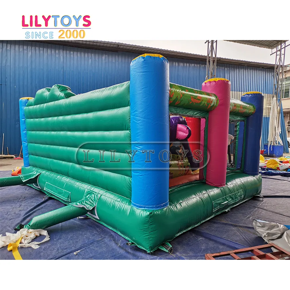 Elephant Theme Small Indoor Inflatable Castle Bouncer Netting House