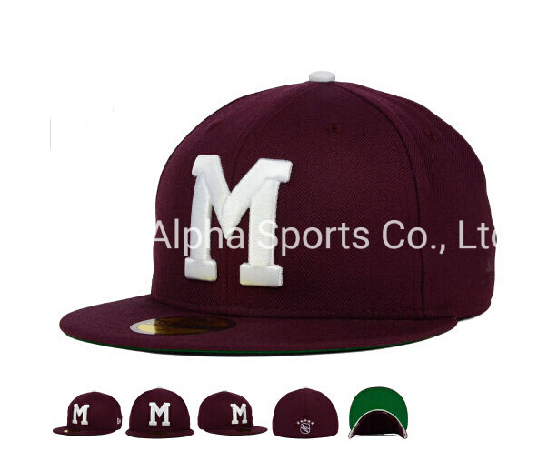 Embroidered Flat Snapback Cap Sports Hat Fashion Headwear