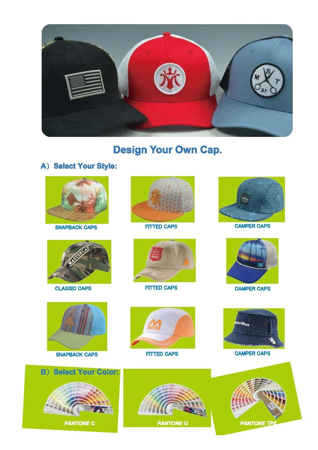 Embroidered Flat Snapback Cap Sports Hat Fashion Headwear