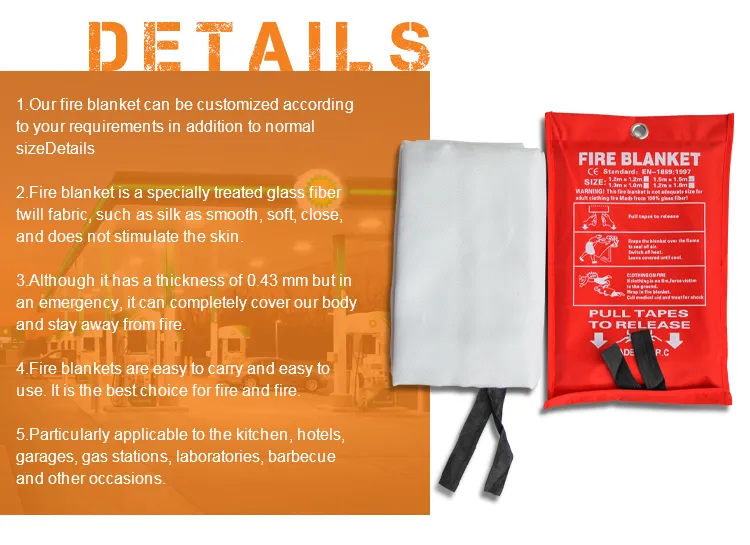 En1869 Fire Blanket Emergency Survival Fire Shelter Safety Blanket