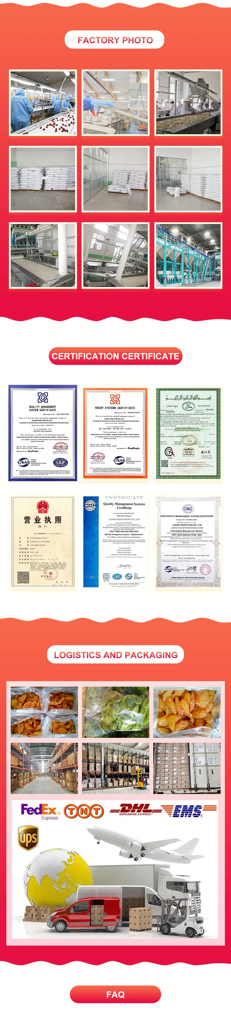 Factory Outlet Store High Quality Walnuts Sweet Snack Dried Fruit Dried Nuts Fruit