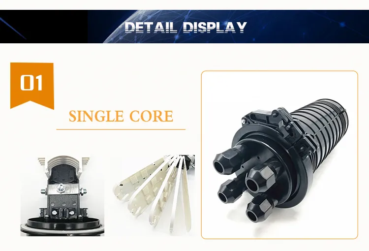 Factory Price Outdoor 24 48 96 144 Core Fiber Optic Splice Closure