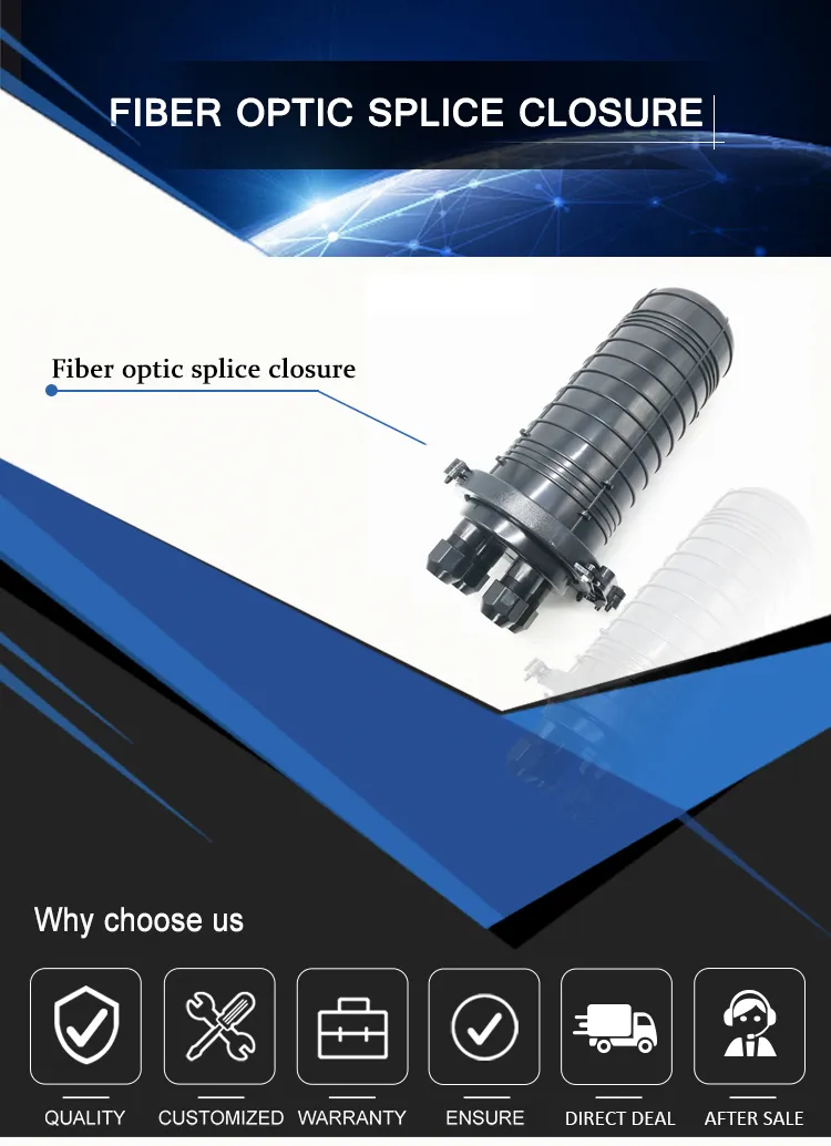 Factory Price Outdoor 24 48 96 144 Core Fiber Optic Splice Closure