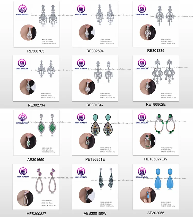 Fashion CZ Hoop Earrings Small Small Circle Earring Hoops Chunky Statement Earrings for Women