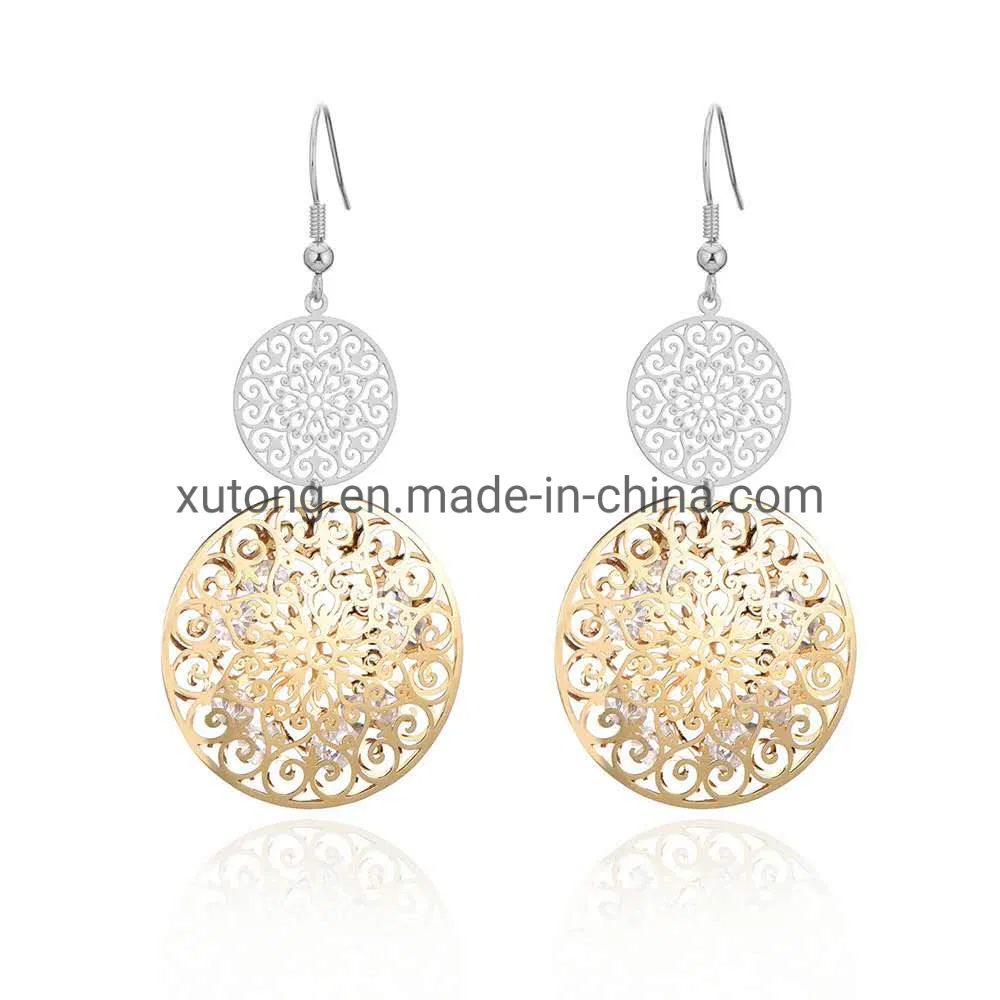 Fashion Exaggerated Round Bohemian Copper Earring