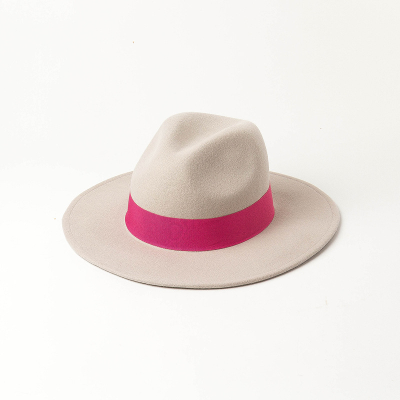 Fashion Wool Polyester Felt Fedora Hats