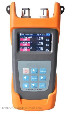 FF-3213n Pon Power Meter for Apon, Bpon, Epon and Gpon, 1310/1490/1550nm, FC Sc St Conenctors, Support Testing Result Download