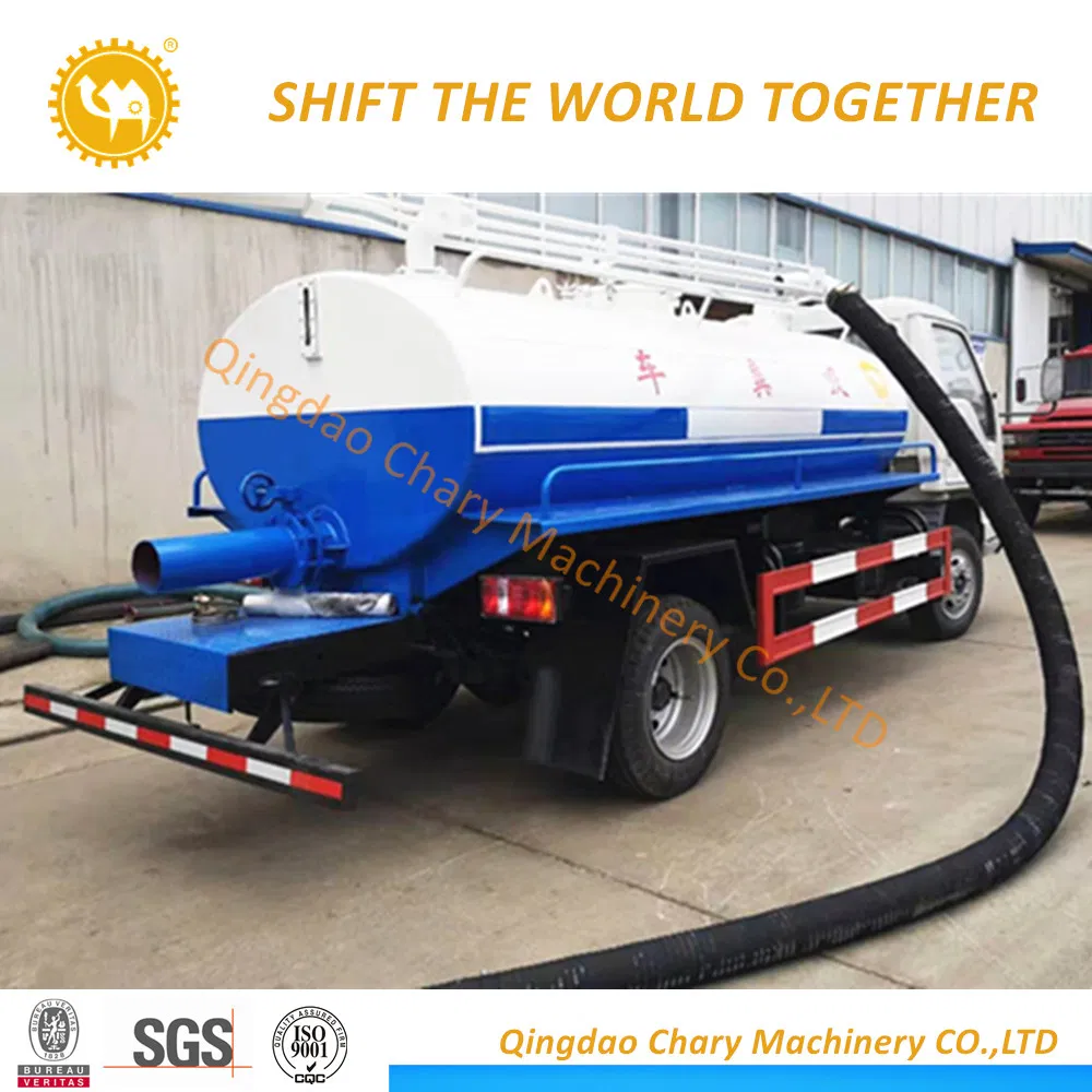 Foton 4X2 4cbm High Presure Sewage Suction Sludge Vacuum Tanker/ Cleaning Fecal Truck