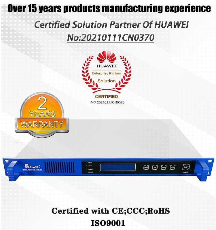 Fullwell 1550 CATV Optical Transmitter with Internal Modulation for 25km