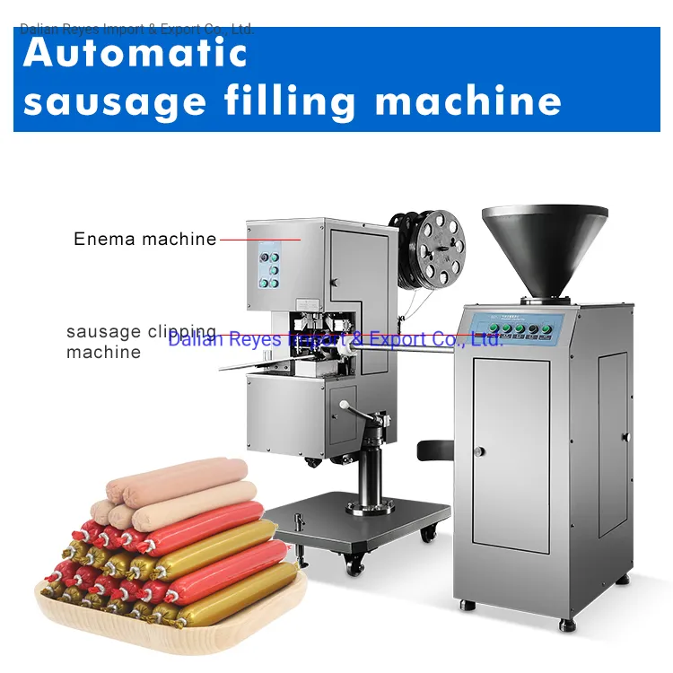 Fully Automatic Chicken Sausage Filling Machine Sausage Filling and Tying Machine Industrial Sausage Machine
