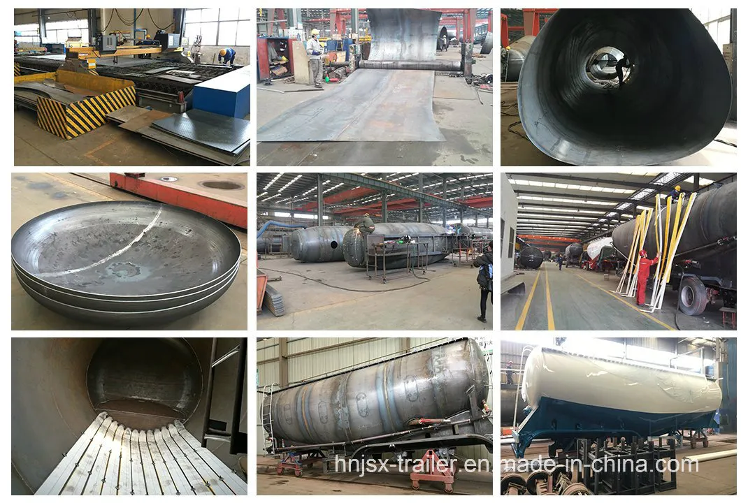 Fuwa 3 Axle 45cbm 38tons Coal Powder Semi Trailer Lime Powder Coal Ash Trailer