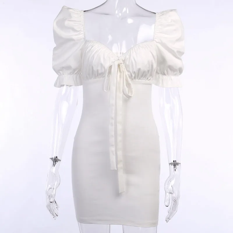 Girl Sexy Jumpsuit New Design Puff Sleeve Dress Women Wholesales Fashion Dress