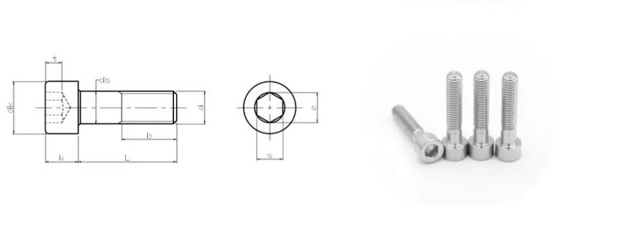 Gr7 Hexagon Socket Head Cap Screw GB/70.1