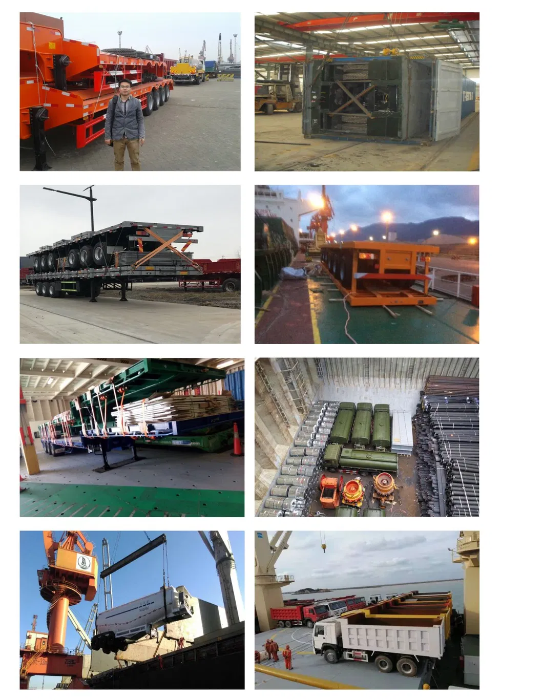 Haiqi Brand Top Quality 3 Axles 50tons High Bed Cargo Semi Trailer