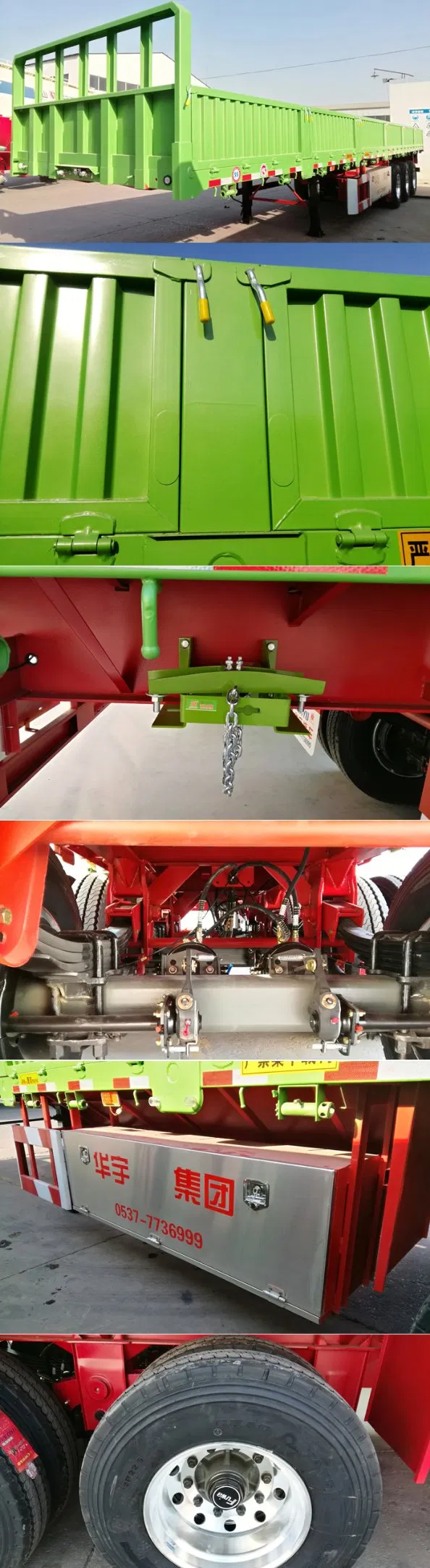 Heavy Duty 3 Axle 40FT Semi-Trailer/Semitrailer/Semi Trailer with Container Lock