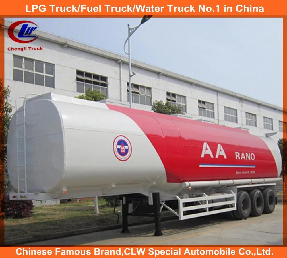 Heavy Duty 3 Axle 60cbm Fuel Tank Semi Trailer