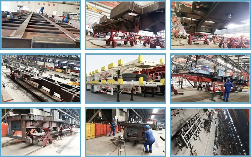 Heavy Duty Terminal and Port Trailers for Marine Port Containers Pick-up and off-Loading