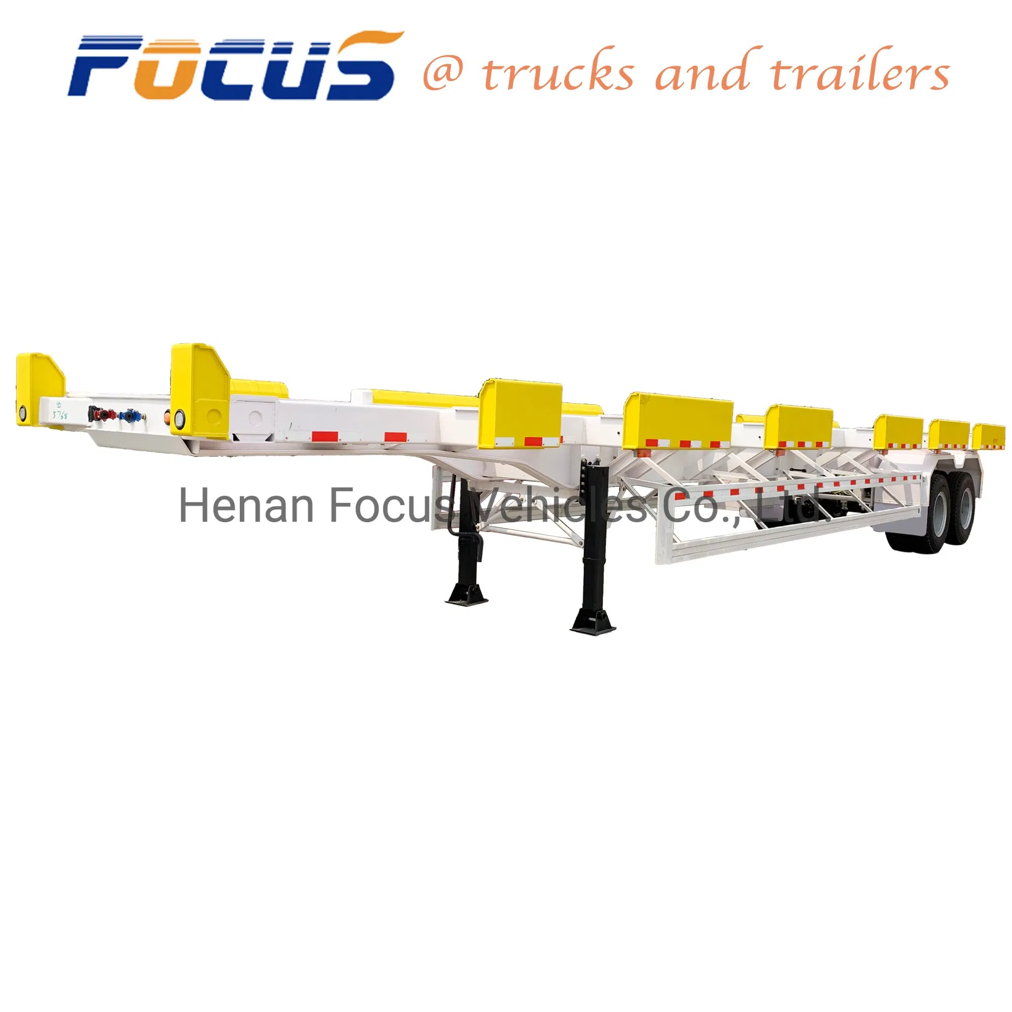 Heavy Duty Terminal and Port Trailers for Marine Port Containers Pick-up and off-Loading