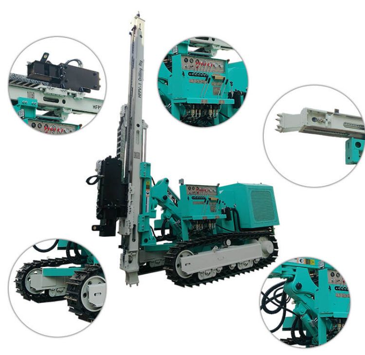 Hfpv-1 Hydraulic Hammer Pile Drilling Rig for Solar Pile Drilling
