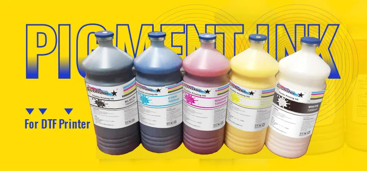 High Density Fluency Textile Printing Dtf White Water Based Ink Dtf Pigment Ink