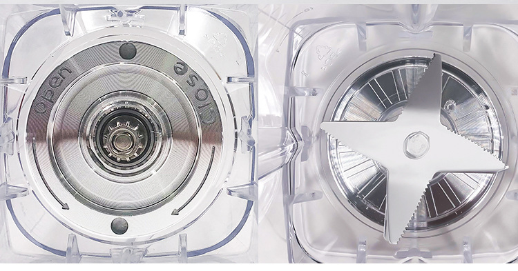 High Power Beauty 6 Blades Plastic/Glass Bottle Crushed Ice Blender Food Processors