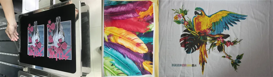 High Quality DTG Digital Textile Cmyk Water Based Pigment Printing Ink with High Fluency for Inkjet T-Shirts Printing