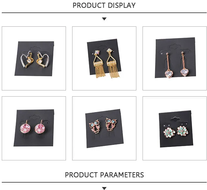 High Quality Fashion Jewelry Earring with Silver Gold Heart