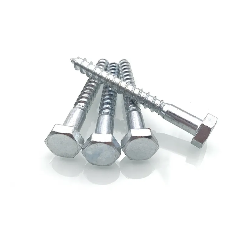 High Quality Galvanized Hexagon Head Wood Screws DIN571 Hexagon Head Tapping Screws